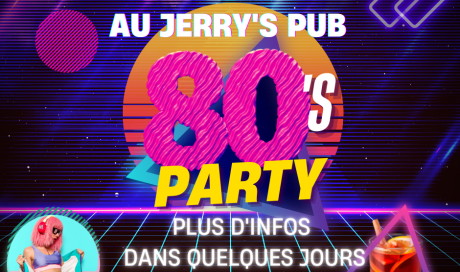 Soirée sur le thème des années 80 dans un restaurant américain et pub à Rumilly