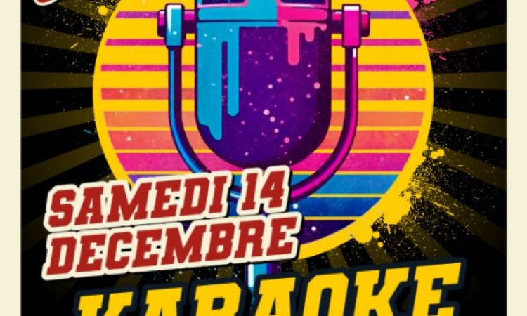 Votre Pub jerry's pub est heureux de vous proposer un karaoke dansant pour faire la fete le samedi 14 Decembre 2024